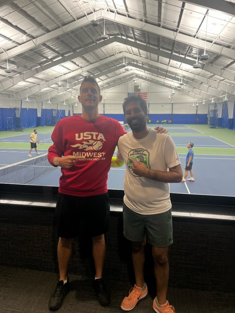 David with Mohan (4.0 USTA) at USTA Midwest States