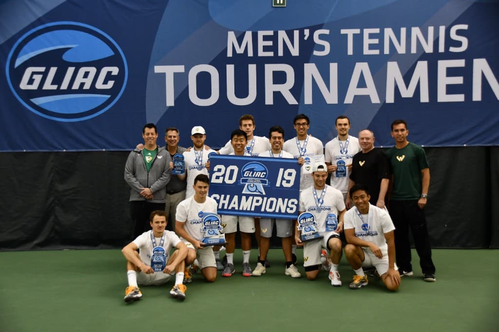 Wayne State men’s tennis team, 2019 GLIAC champions